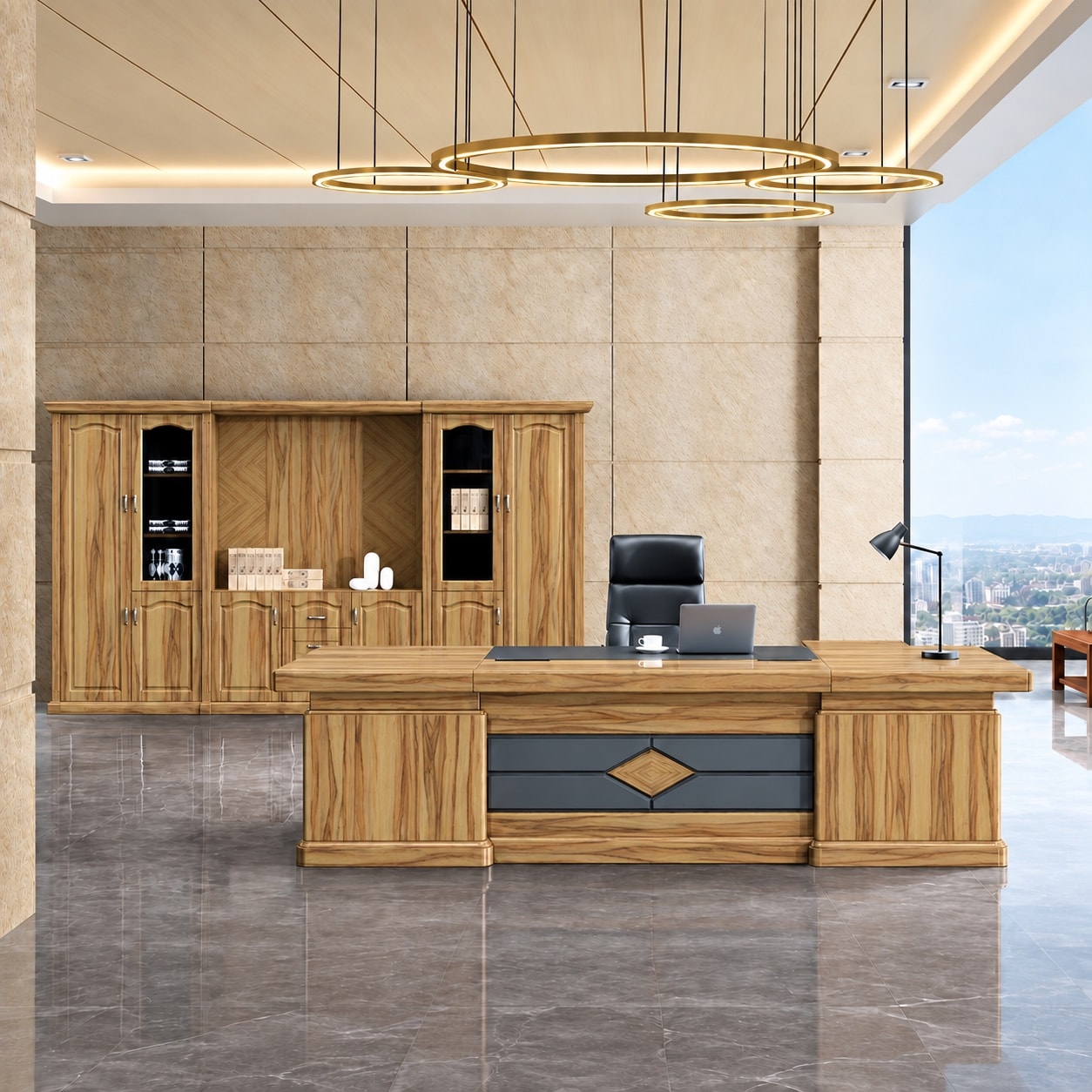 Satin Walnut mekân uygulaması